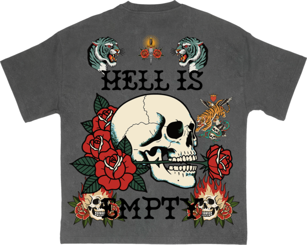 Lost: Hell is Empty Heavyweight Vintage T-Shirt - Image 2